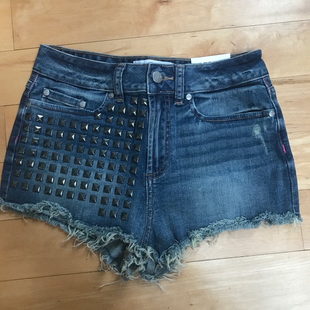 Victoria Secret PINK studded denim shorts